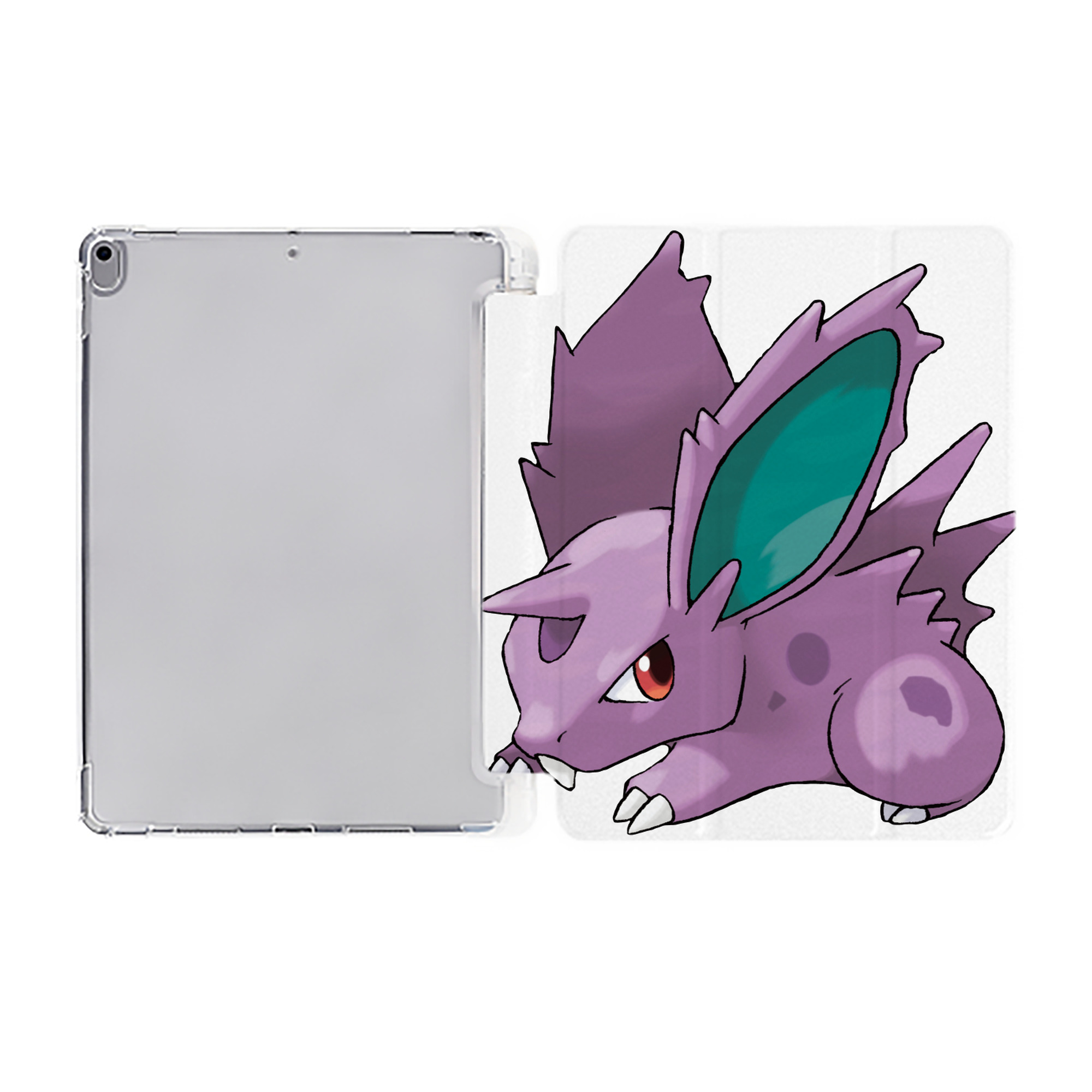 （画像用） ポケットモンスター Pokémon IPad ケース ペン収納付き 三つ折りスタンド PUレザー×シリコン 対応機種9.5/10.5/10.9インチ